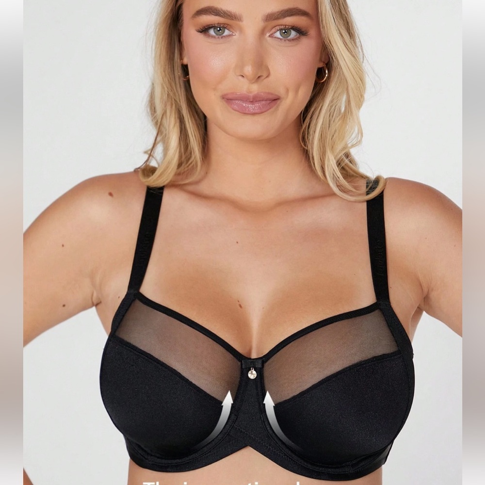 Luvlette Black Underwire Full Coverage Bra